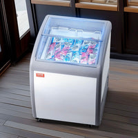 154L Kommerzielle Eisvitrine Gelato Gefrierschrank Eiscreme