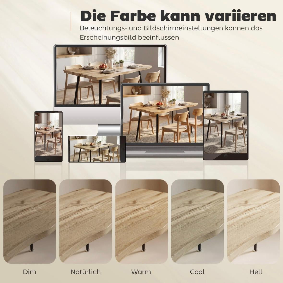 Esstisch 110x70cm Küchentisch 4 Personen