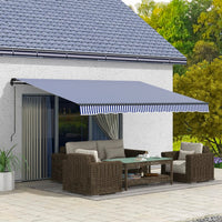 Gelenkarmmarkise Markise Handkurbel 400x300cm Sonnenmarkise