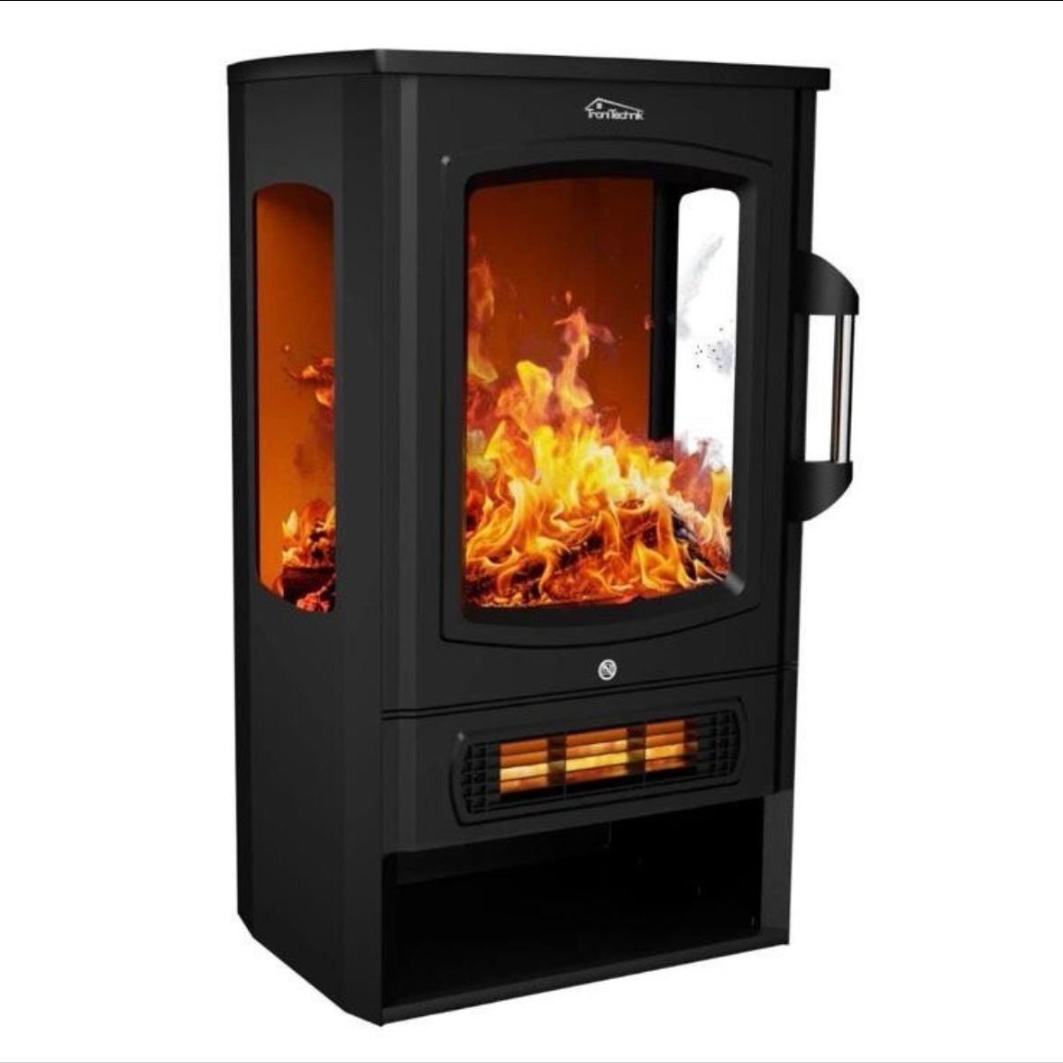 Elektrokamin Kaminofen Heizgerät Modern 2kW