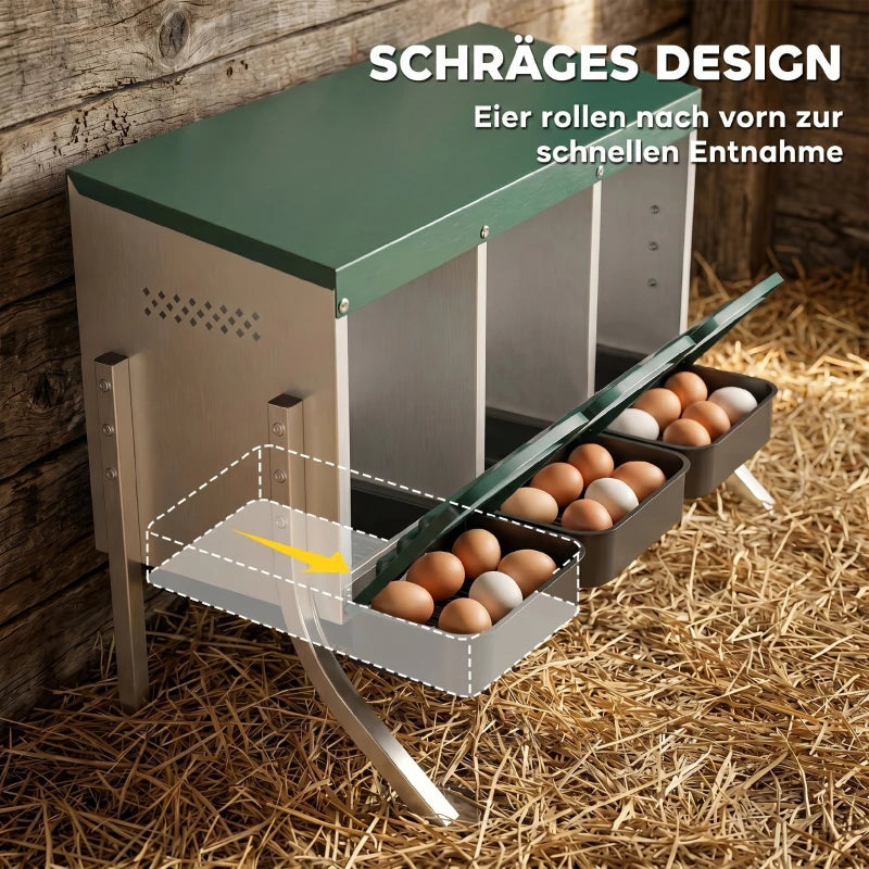 Hühnernest Legenest Hühner Abrollnest Nest Nutztiere Landwirtschaft