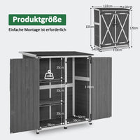 Gartenschrank Wetterfest Schrank Outdoor Gartenhaus Garten