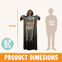 Halloween Animiert Sensenmann Dekoration Outdoor Deko
