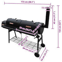 Smoker BBQ Räucherofen Grill Kohlegrill