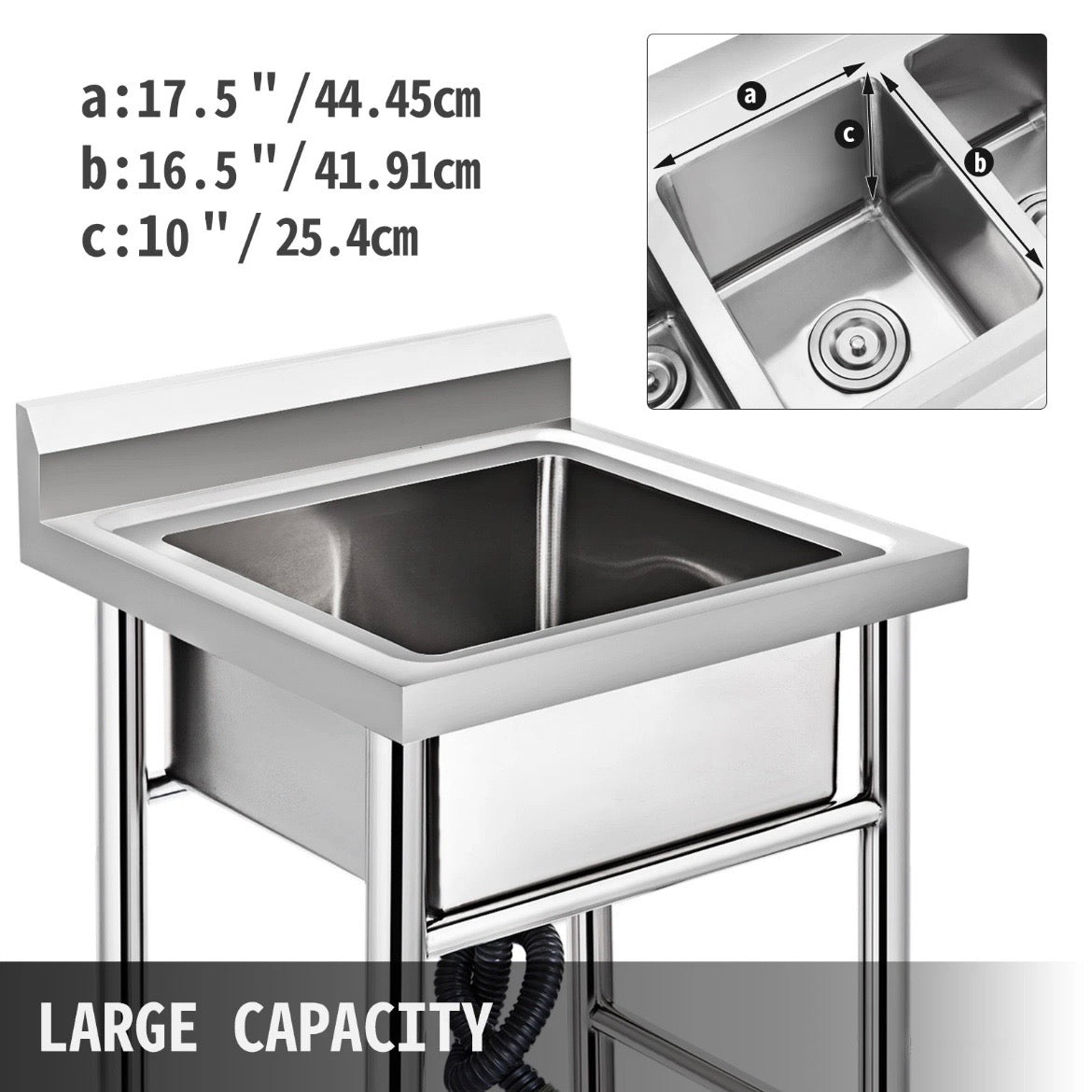 Edelstahlspüle Spülschrank Spülbecken Spültisch Waschbecken