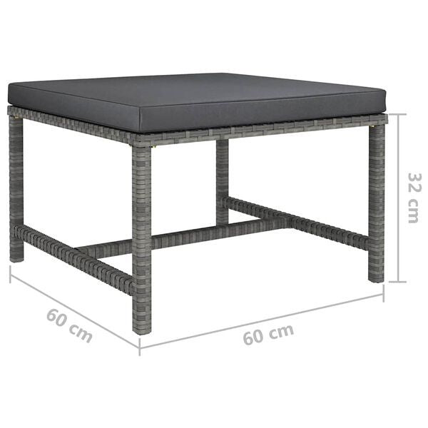 12tlg Gartenlounge Set Gartenmöbel Rattan Kissen Sitzecke