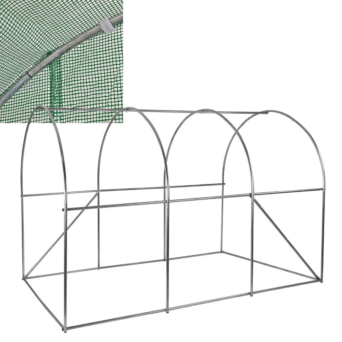 Gewächshaus Tunnel Treibhaus Frühbeet Pflanzbeet Tomatenhaus 300x200x200cm