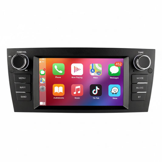 Autoradio 7 Zoll Android 14 CarPlay GPS Navi Touchscreen 2 +32GB 2DIN E90 E91