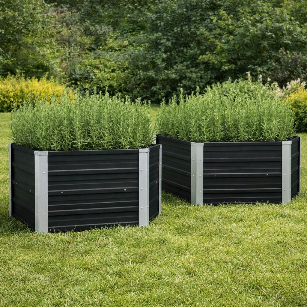 2x Hochbeet Beet Frühbeet Garten Pflanzenbeet Gartenbeet