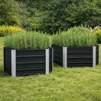 2x Hochbeet Beet Frühbeet Garten Pflanzenbeet Gartenbeet