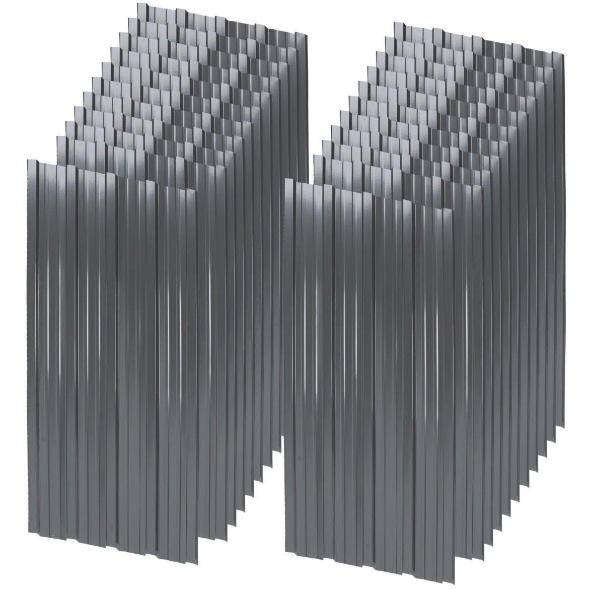 22x Profilblech Metall Dachblech  Platten Stahlblech