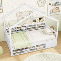 Hausbett Kinderbett 90x200cm Kinderzimmer Bett Doppelbett