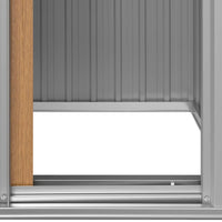 Gartenhaus Verzinkt 126x97,5x177cm Gerätehaus Geräteschuppen Schuppen