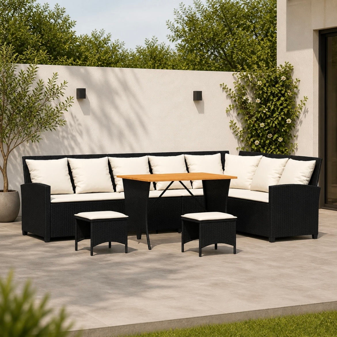 Gartenmöbelset Lounge Set Sofagarnitur Gartensofaset Gartentisch Möbel Set