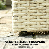 Hochbeet Rattan Optik Pflanzkasten Pflanzbeet Gartenbeet Gartenpflege