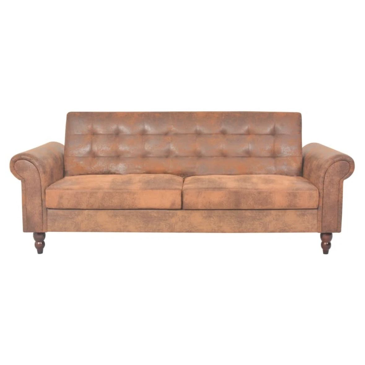 Antikes Schlafsofa Kunstleder Sofa Bettsofa Schlafcouch Vintage