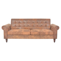 Antikes Schlafsofa Kunstleder Sofa Bettsofa Schlafcouch Vintage
