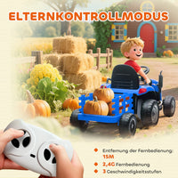 Elektrischer Kinder Traktor Anhänger 
Kinderfahrzeug Elektrotraktor