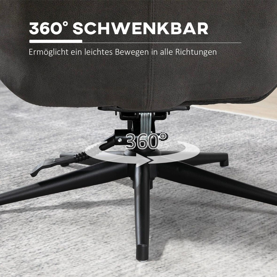 Relaxsessel Hocker Drehbarer Fuß