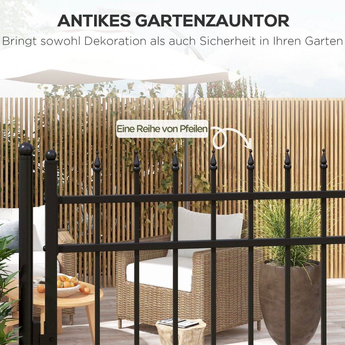 Gartentür Gartenschloss Tor Zauntor Zauntür
