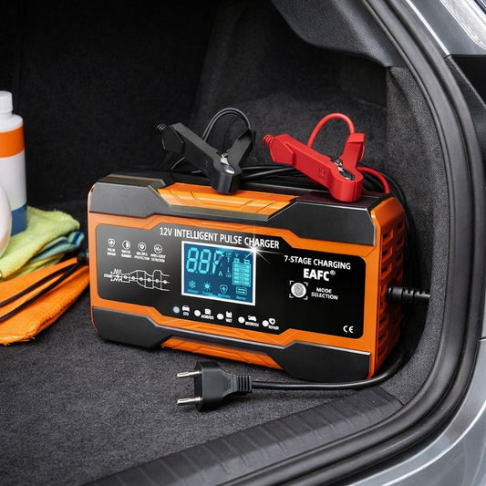 12V Autobatterie Ladegerät 12A Smart Schnellladegerät KFZ