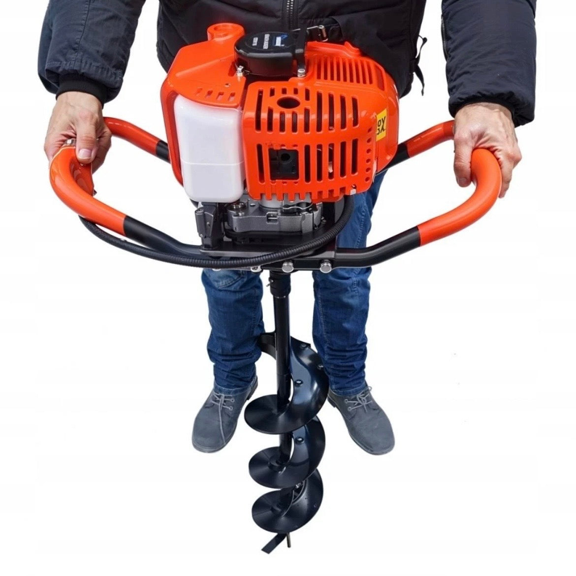 Erdbohrer Benzin Erdlochbohrer Pfahlbohrer Lochbohrer Bohrer Set