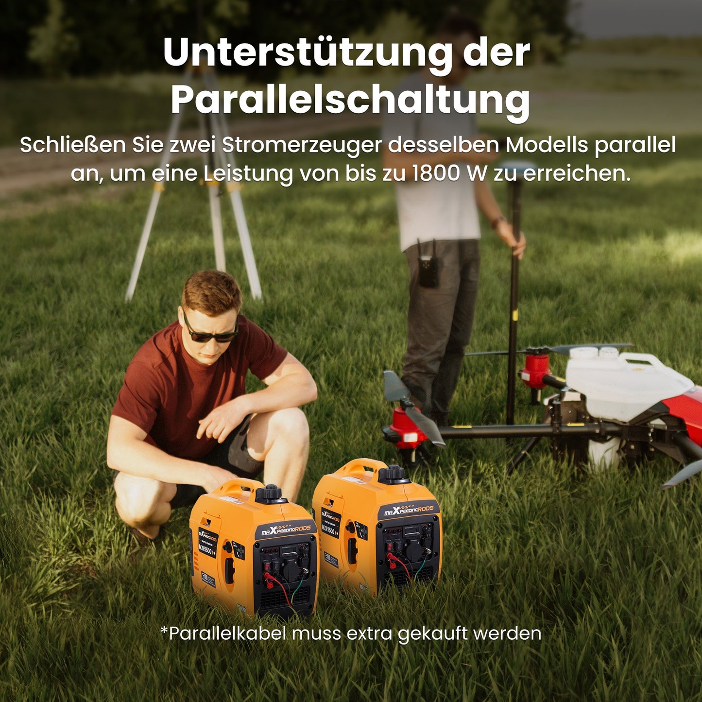 Inverter Stromerzeuger 1200W Benzin Generator Notstromaggregat Camping