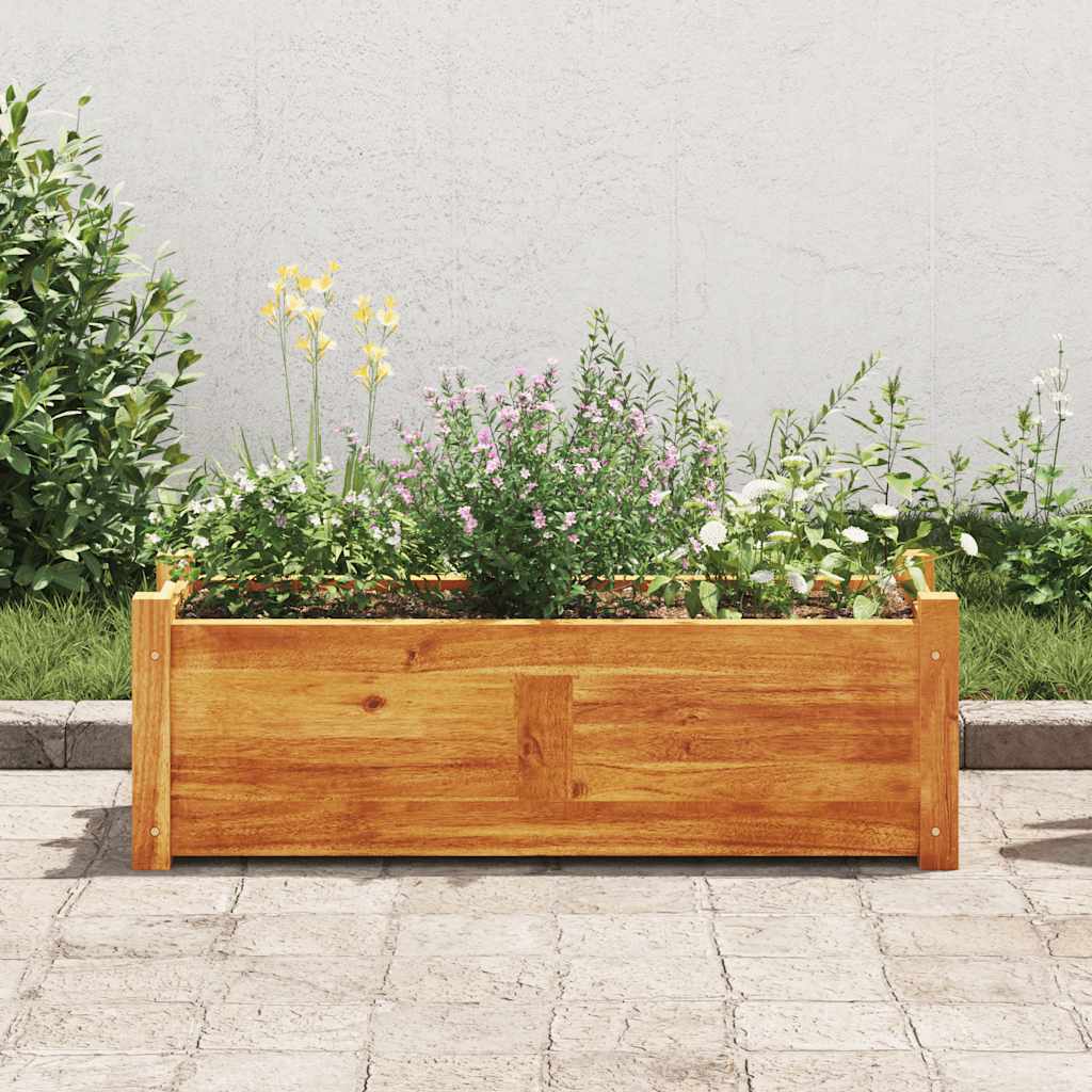 Hochbeet Holz Garten Pflanzkübel Blumenkasten Kräuterbeet 76x27x25cm
