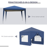 Pavillon 3x3m Pop-up Zelt Faltpavillon Pavillon Überdachung