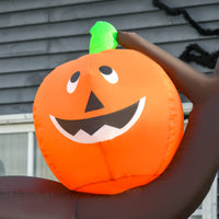 Halloween Aufblasbarer Spukbaum Kürbis Deko Figur LED Beleuchtung