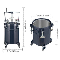 Druckbehälter 30L Farbbehälter Drucktopf Tank Sprühfarbe Lackierbehälter