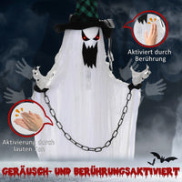Halloween Geisterdeko Bewegbar Dekoration Batteriebetrieben