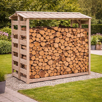 Feuerholz Lager Schuppen Holzunterstand Kaminholzregal Brennholzregal