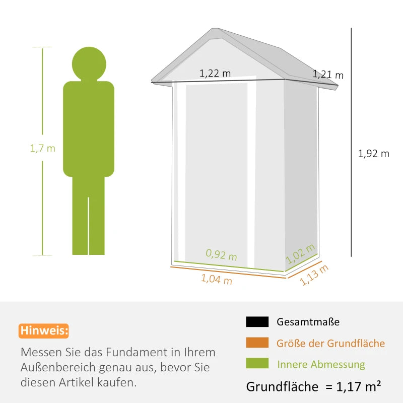 Metall Gerätehaus Geräteschuppen Gartenschuppen Gartenhaus Schuppen
