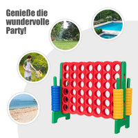 XXL Vier-Gewinnt Spiel Spielbrettsätze Outdoor Spielgeräte 120x42x104cm