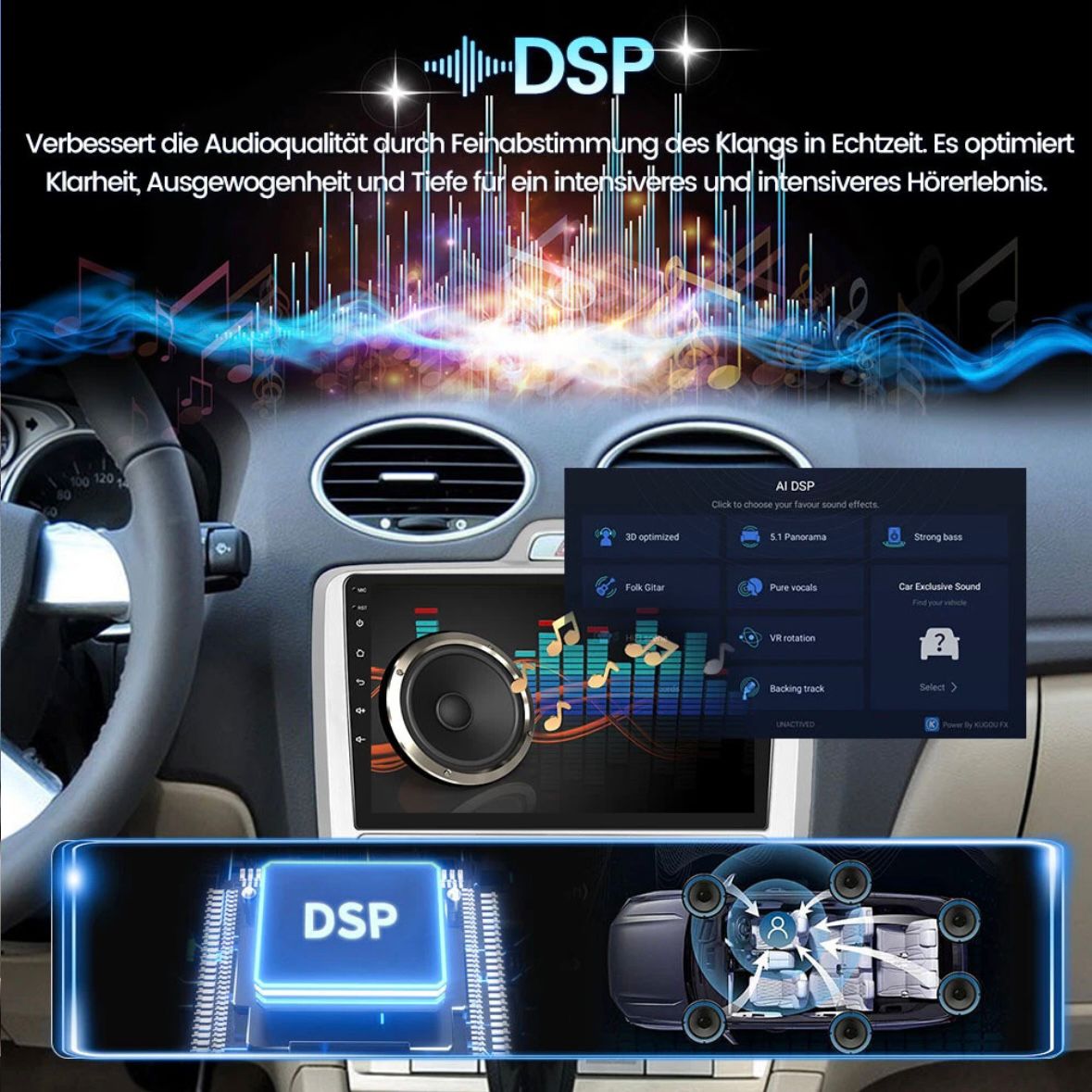 Autoradio für Ford Focus MK2 MK II 2004-2011 Android 15 Apple Carplay