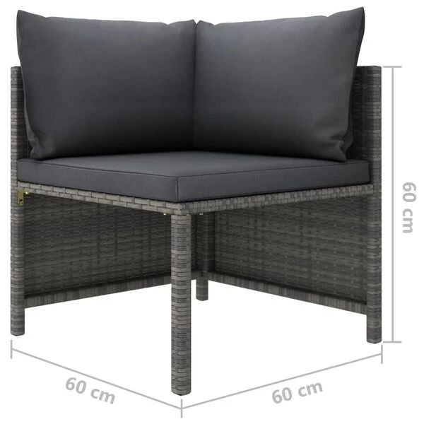 12tlg Gartenlounge Set Gartenmöbel Rattan Kissen Sitzecke