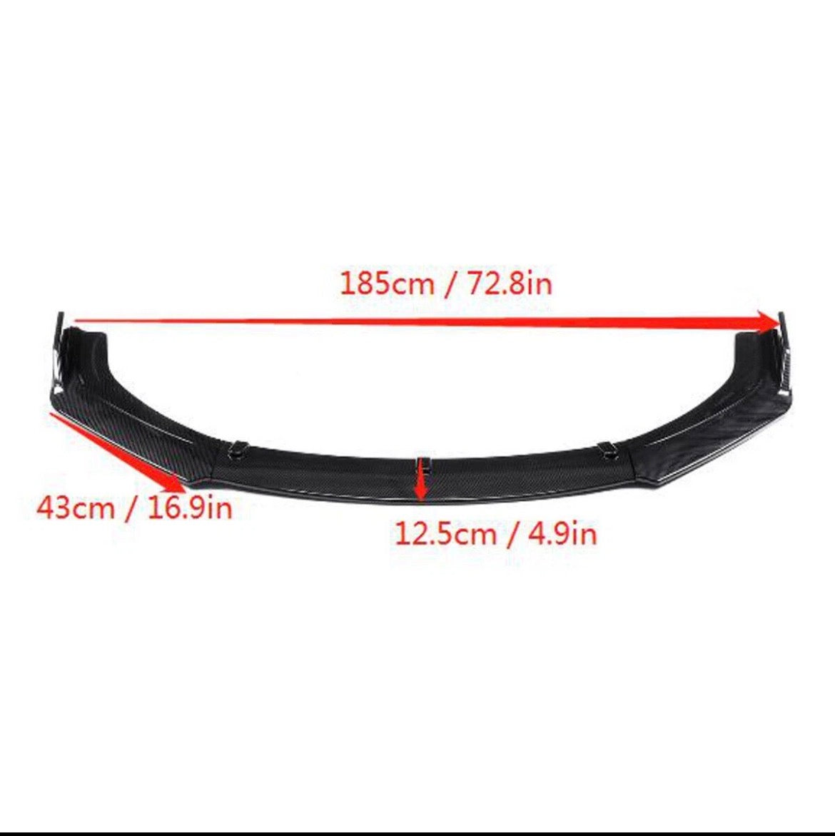 Frontspoiler Lippe Frontschürze Spoiler Carbon Optik VW Scirocco 2008-2020