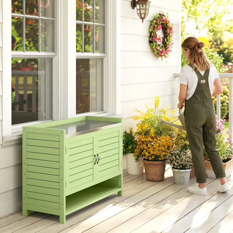Pflanzentisch Gartentisch Gartenschrank Terrassenschrank