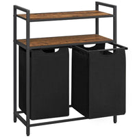 Wäschekorb 2x46L Wäschesammler Wäschebox Wäschetrenner Sortierkorb