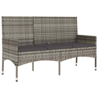 Gartenbank 3-Sitzer Poly Rattan Outdoor Sitzbank Terrassenbank