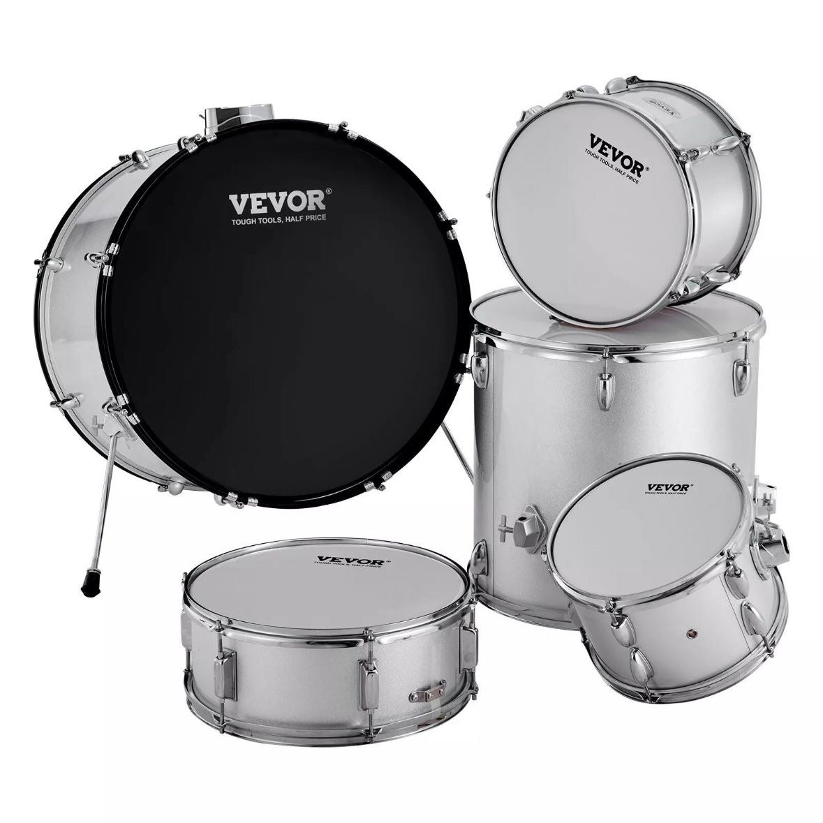 5 teilig Schlagzeug Set Drumset