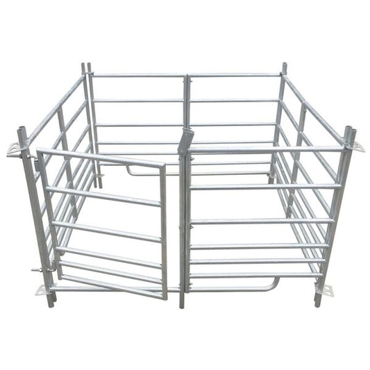 Schafgehege 137x137x92cm Stall Weidezaun Gehege Schafe