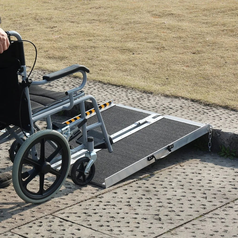 Rollstuhlrampe 61cm Klappbar Kfz Rollstuhl Rampe
