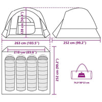 Campingzelt Kuppelzelt Familienzelt Outdoor Wasserdicht Festivalzelt 4 Personen