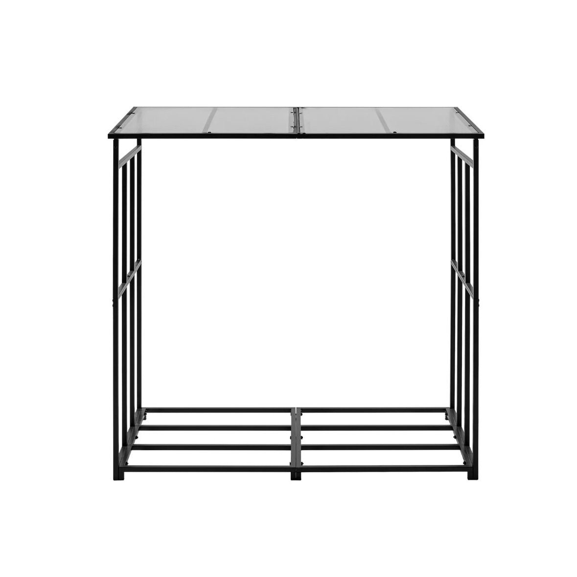 Kaminholzregal Metall 300kg Holzlager Feuerholzständer Kaminregal