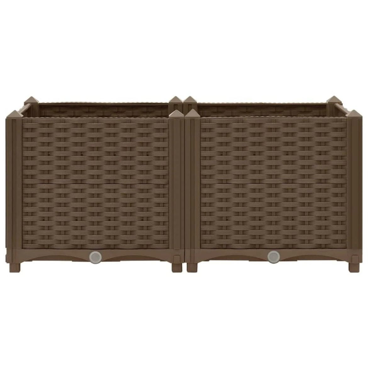 Pflanzkübel Blumenkübel Pflanzcontainer Pflanzgefäße 80x40x38cm