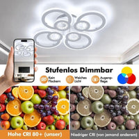 75W Deckenleuchte LED dimmbar Fernbedienung Farbtemperatur einstellbar