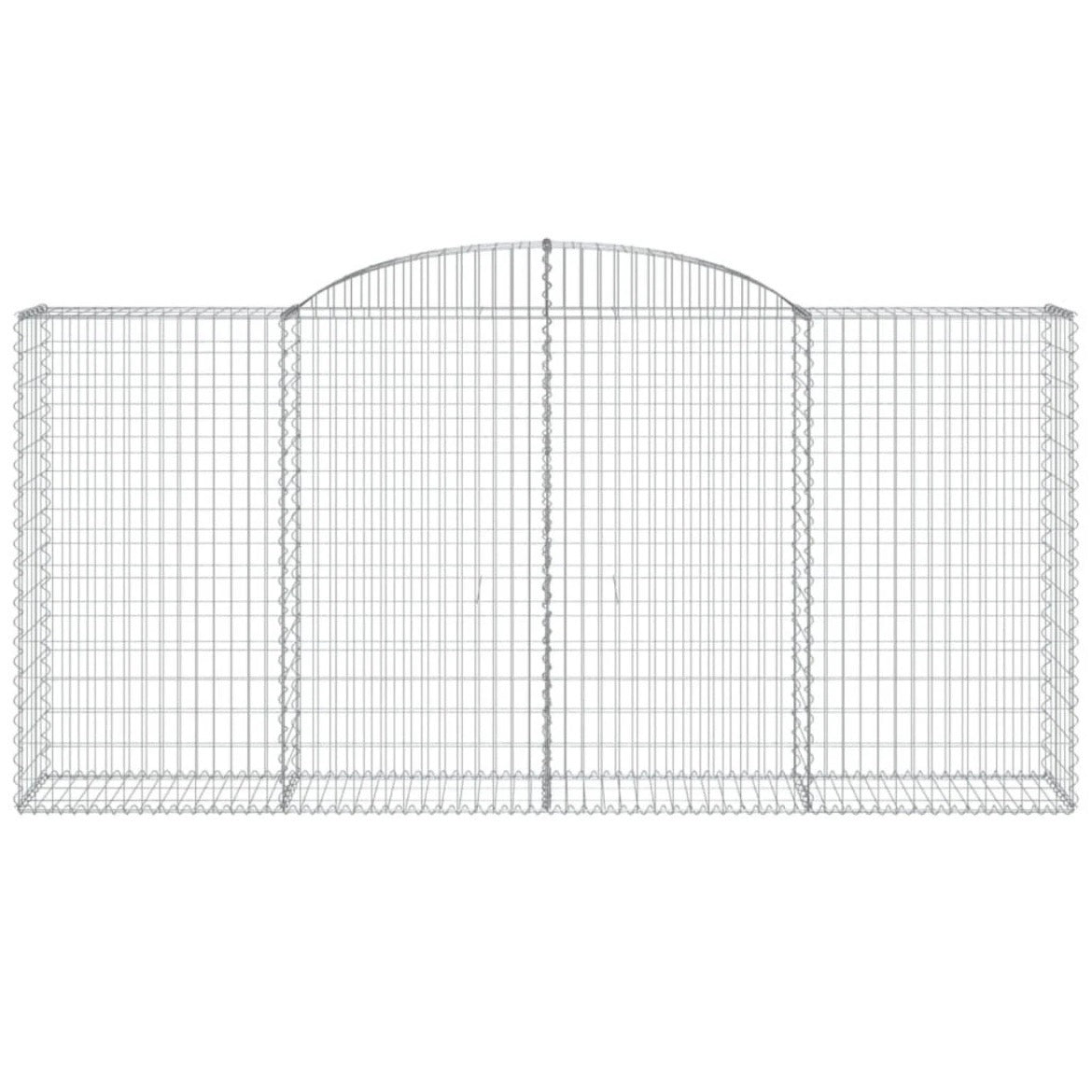 Gabionenkorb Hochbogen Steinkorb Gabione Zaun 300x50x140cm