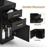 BarberPub Friseurplatz Schubladen Spiegelschrank Friseurschrank